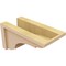 Ekena Millwork 6"W x 12"D x 6"H Wide Bryant Rough Cedar Woodgrain TimberThane Corbel, Primed Tan CORUR06X12X06BRYRCPR - alternate 3